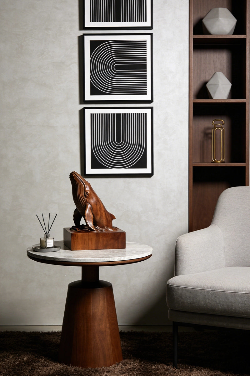 Humpback Whale Wood Sculpture #WAN057